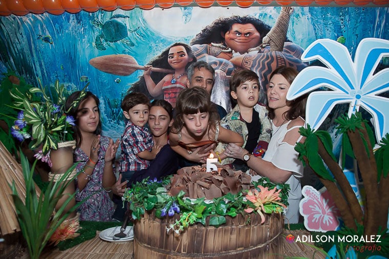 Foto de evento infantil. Todos cantando Parabéns